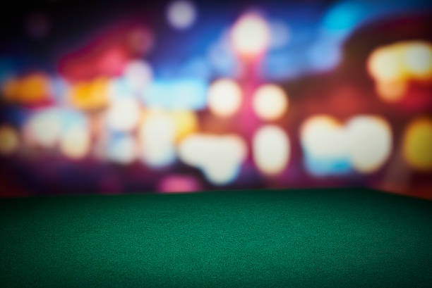 Blackjack table with dealer