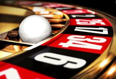 Roulette wheel close-up